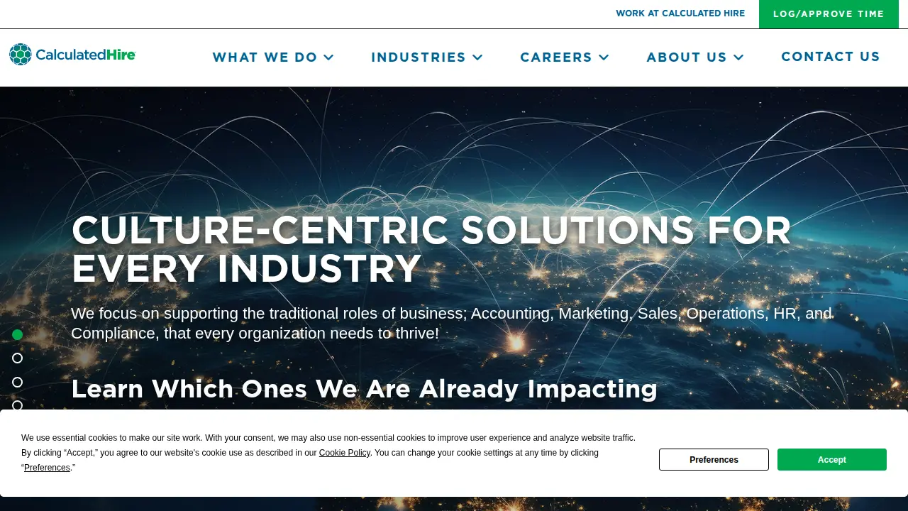 Calculated Hire - Columbus page