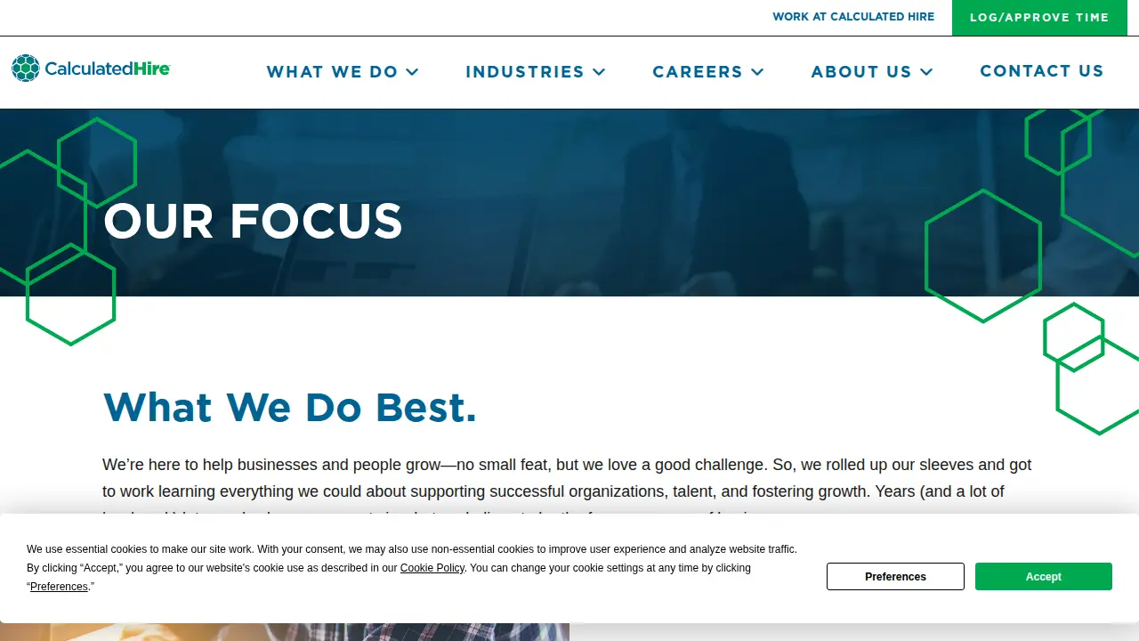 Calculated Hire - Columbus page