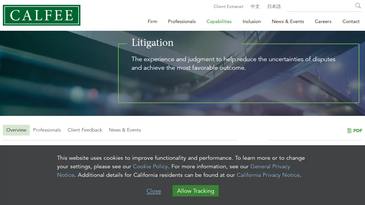 Calfee, Halter & Griswold LLP page