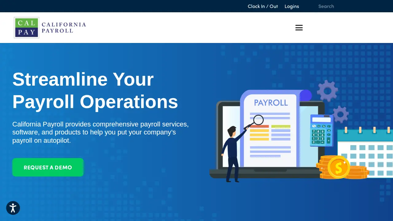 California Payroll page