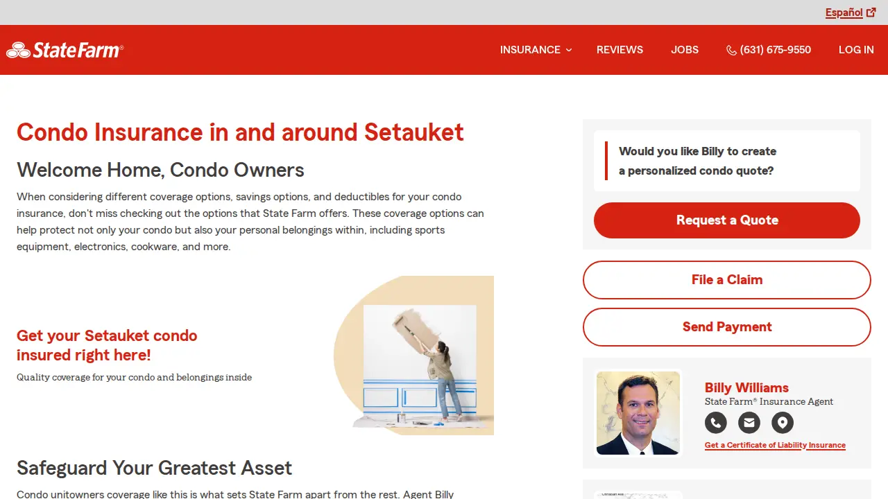 Billy Williams - State Farm Insurance Agent page