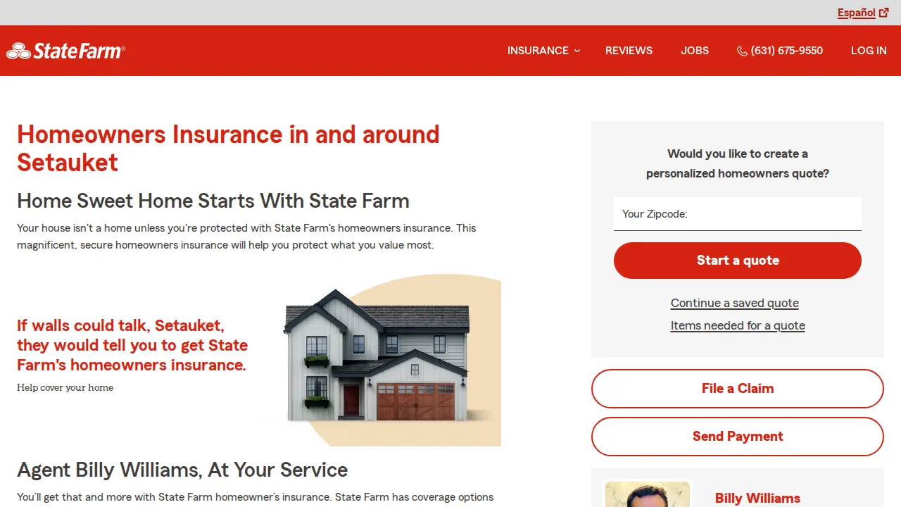 Billy Williams - State Farm Insurance Agent page