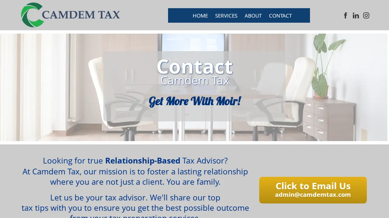 Camdem Tax LLC page