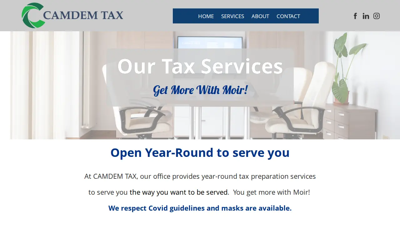 Camdem Tax LLC page