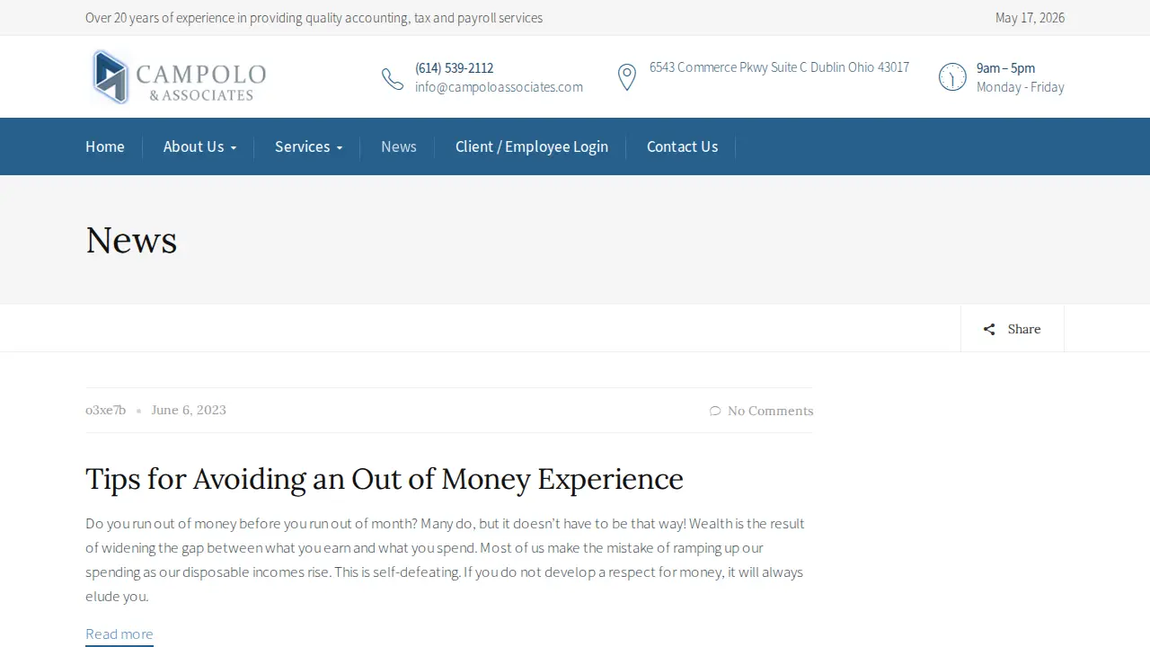 Campolo & Associates, LLC page