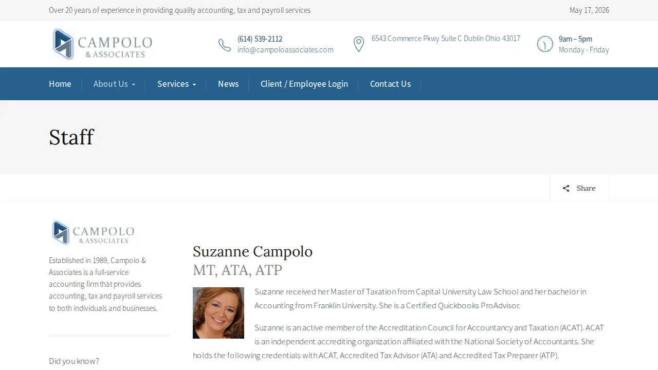 Campolo & Associates, LLC page