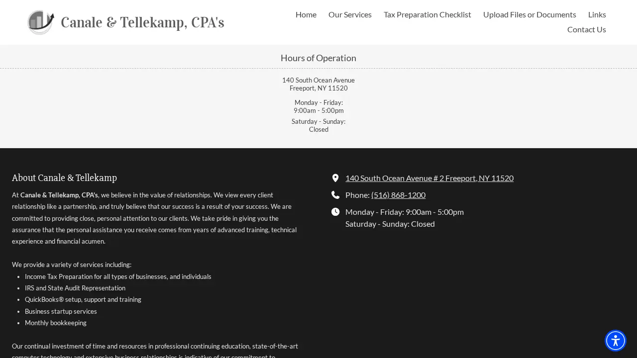 Canale & Tellekamp page