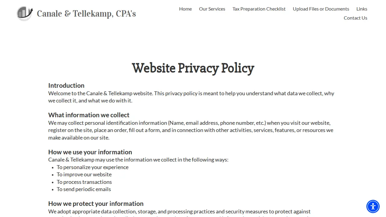 Canale & Tellekamp page