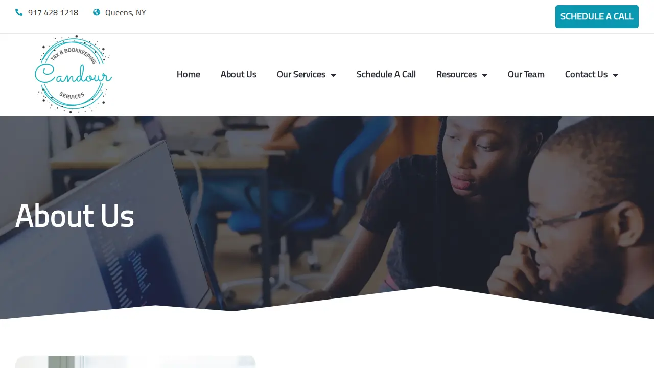 Candour Tax & Bookkeeping Services page