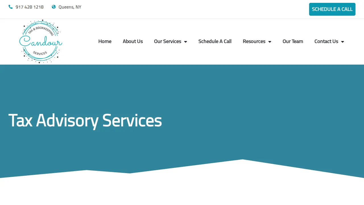 Candour Tax & Bookkeeping Services page