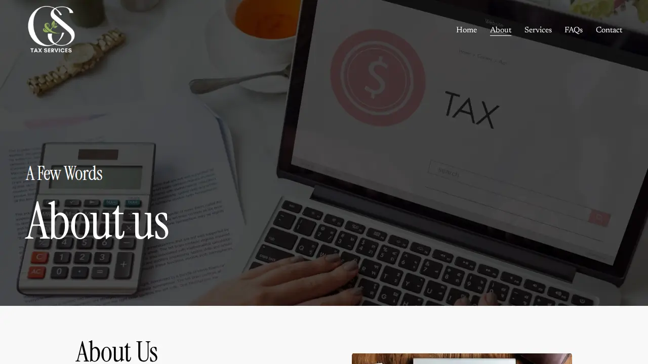 C&S Tax Services page