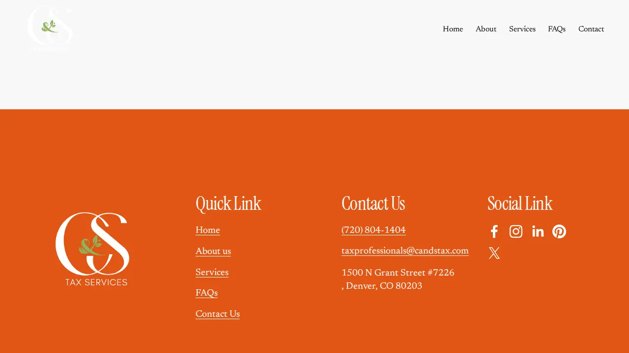 C&S Tax Services page