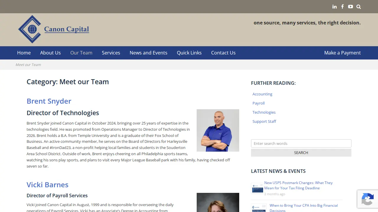 Canon Capital page