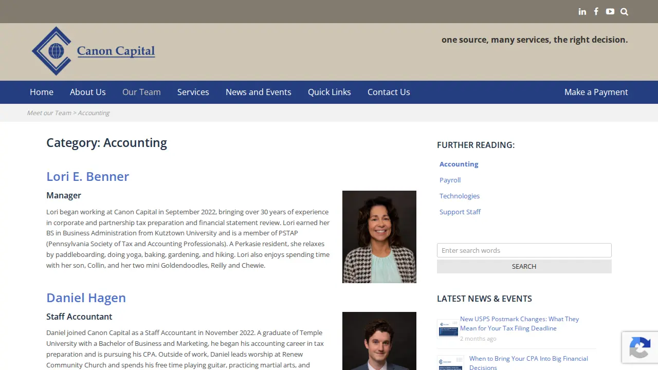 Canon Capital page