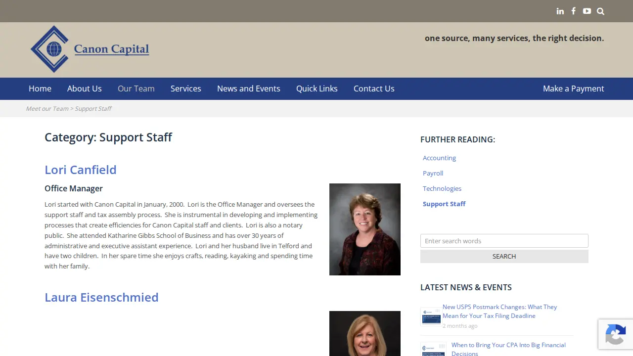Canon Capital page