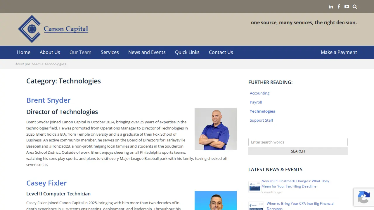 Canon Capital page