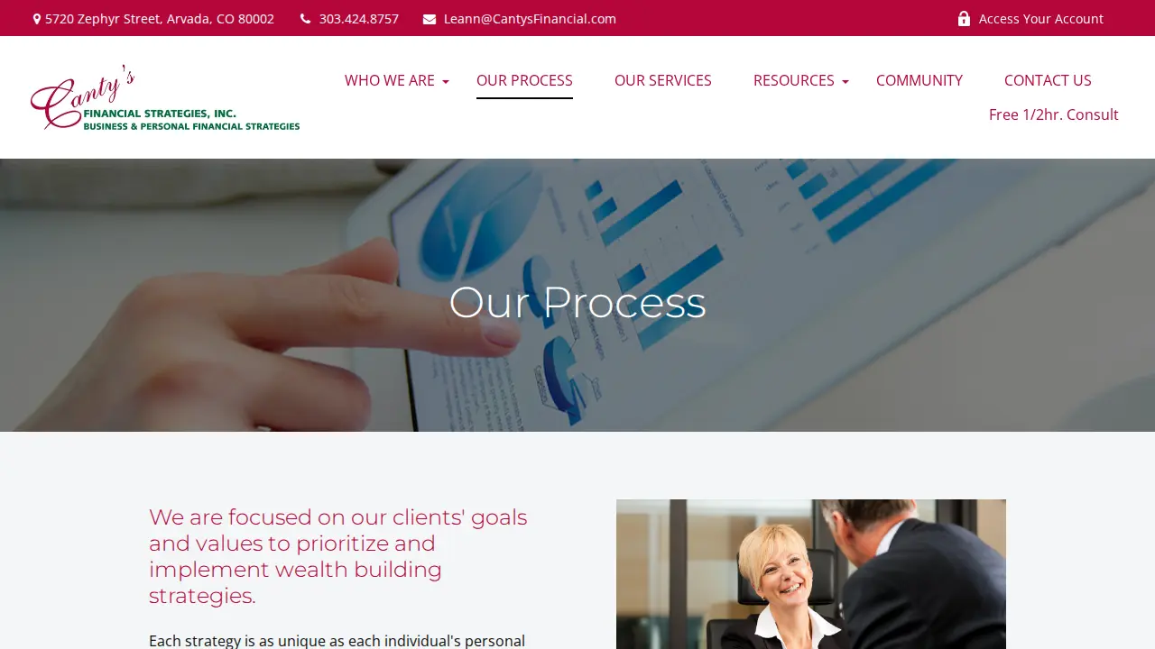 Canty's Financial Strategies, Inc. page
