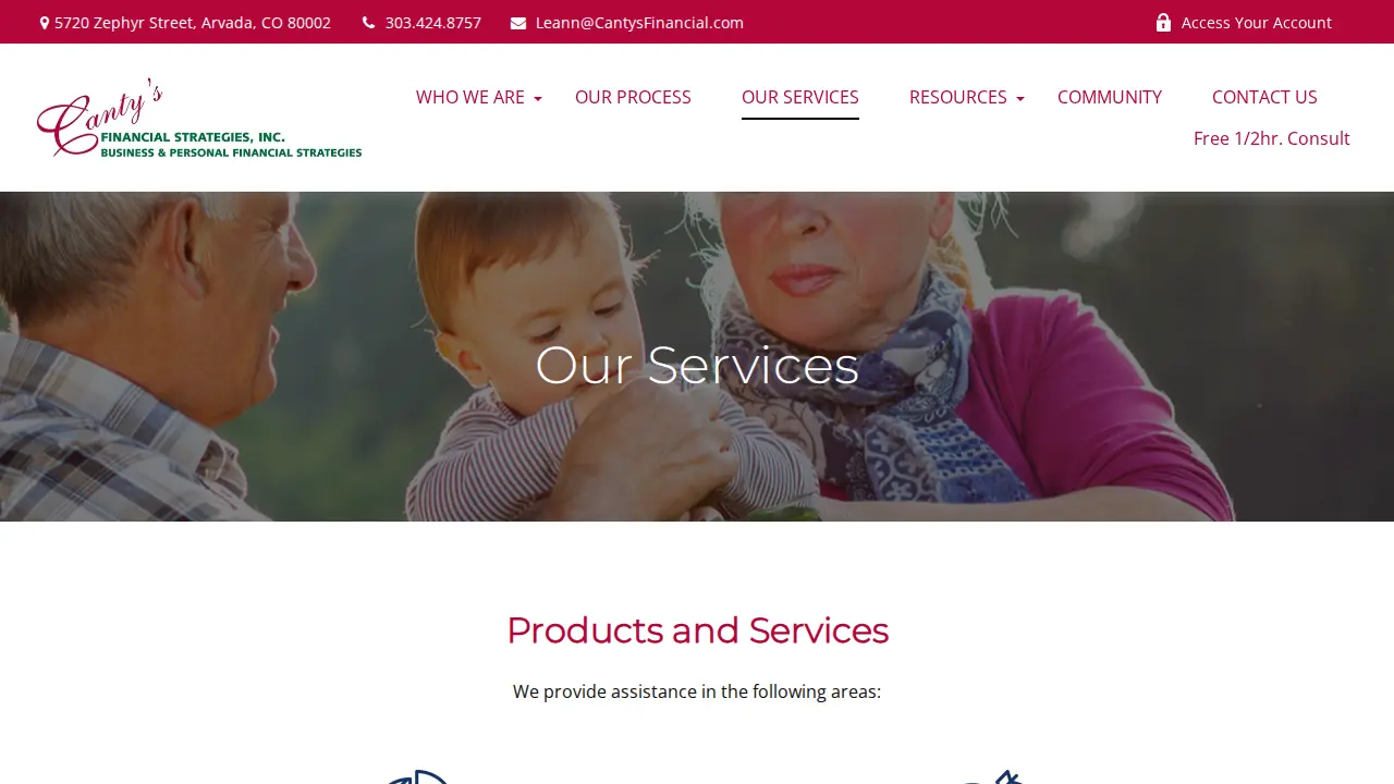 Canty's Financial Strategies, Inc. page