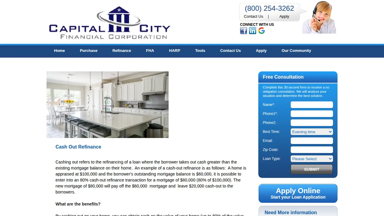 Capital City Financial Corporation, NMLS 2934 page