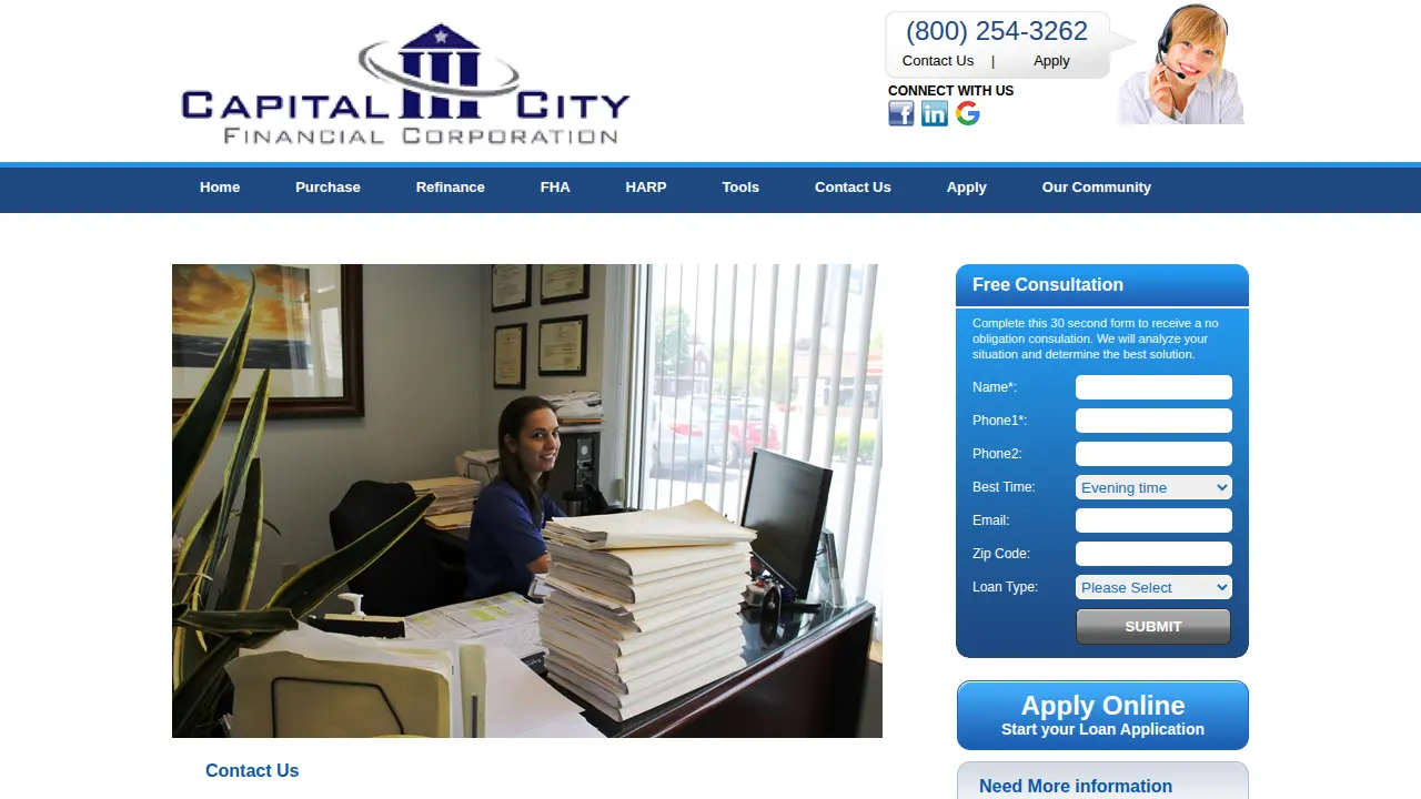 Capital City Financial Corporation, NMLS 2934 page