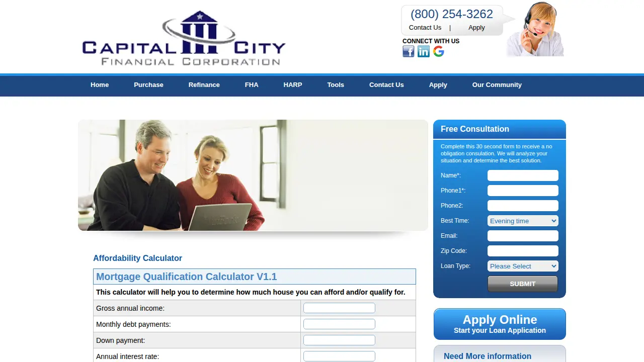 Capital City Financial Corporation, NMLS 2934 page