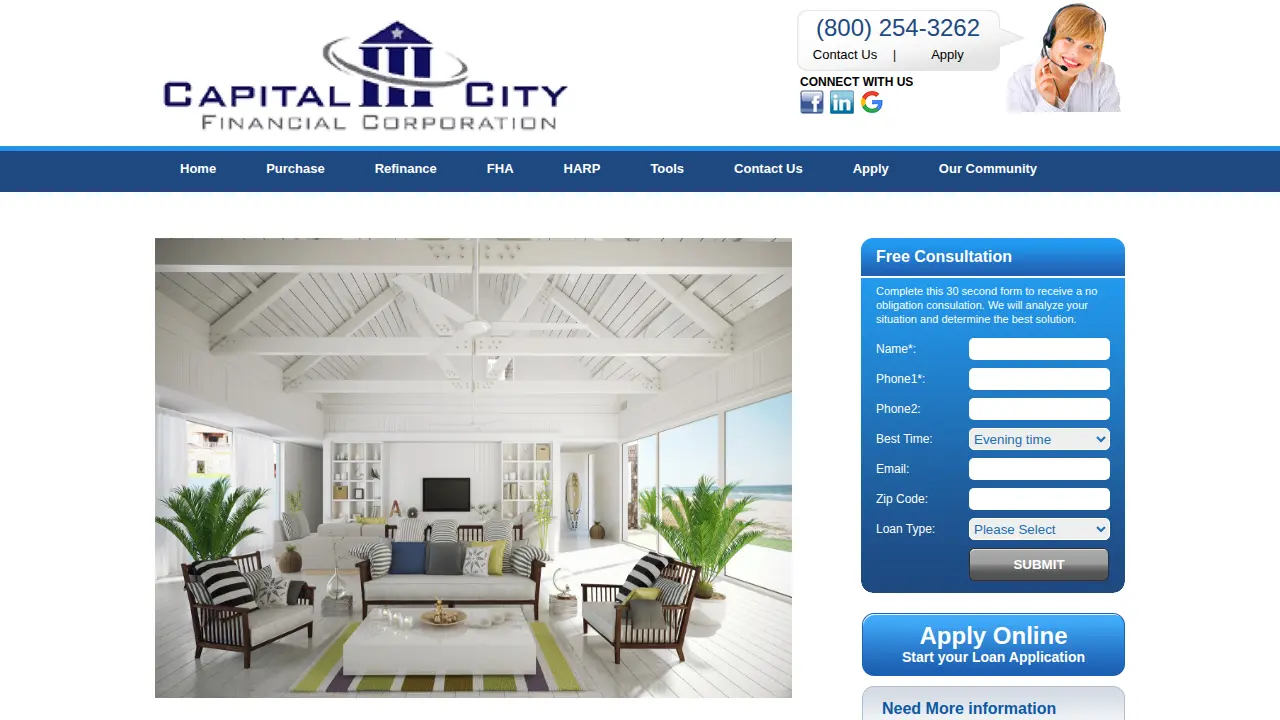 Capital City Financial Corporation, NMLS 2934 page
