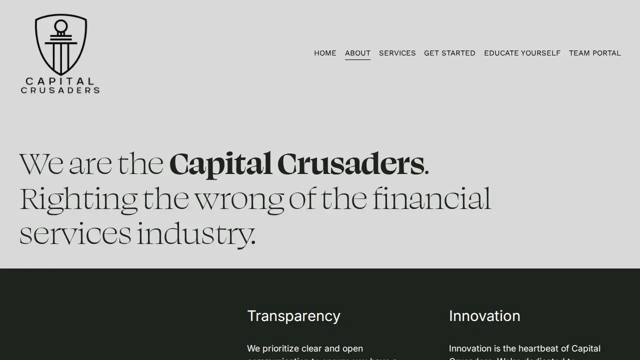 Capital Crusaders page