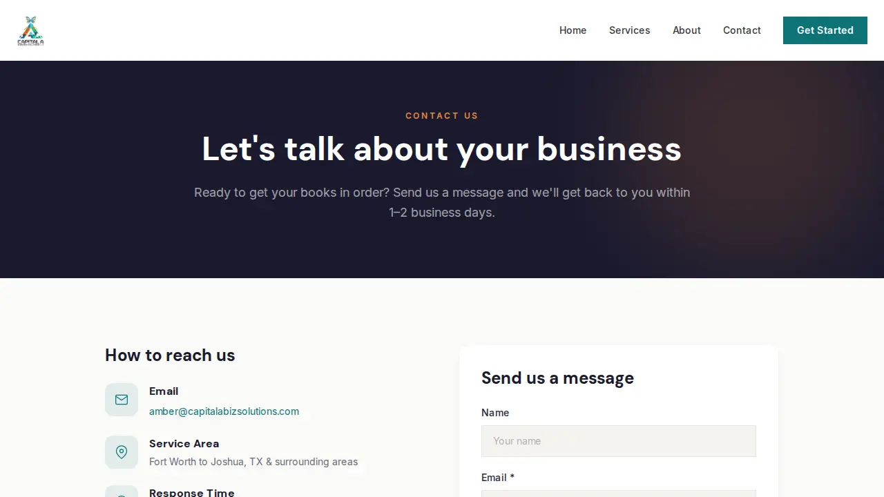 Capital A Business Solutions LLC page