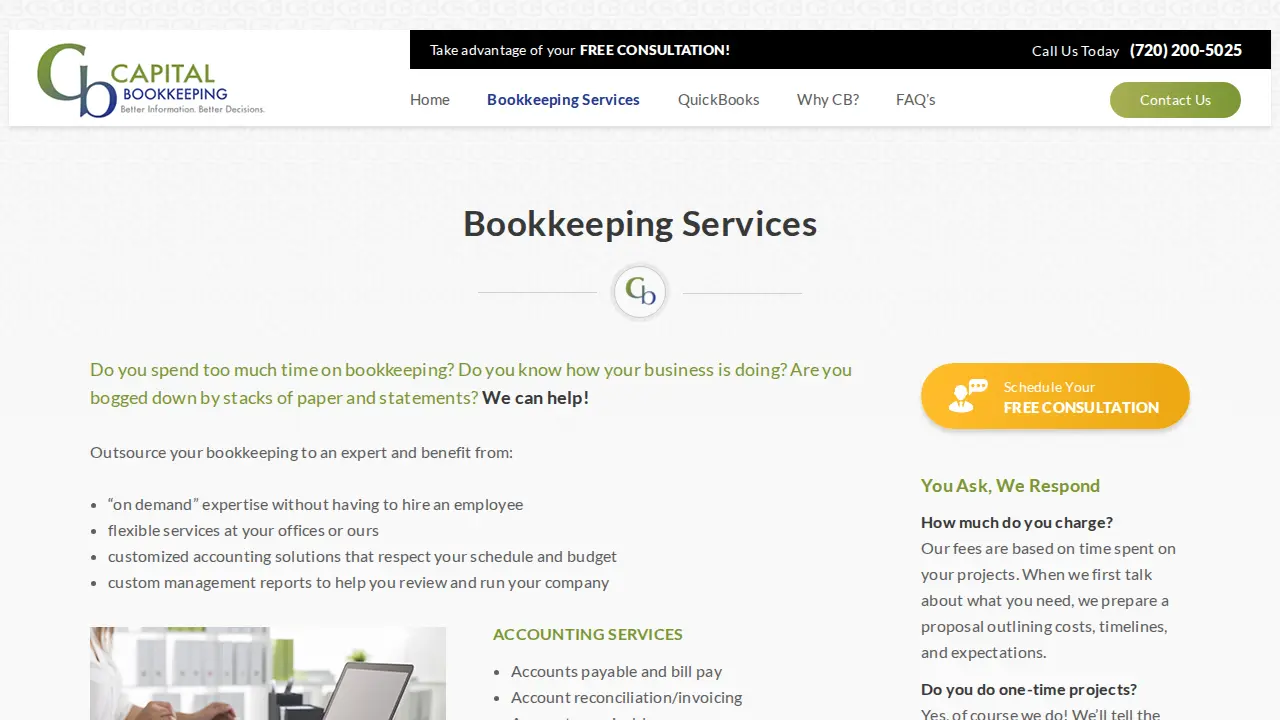Capital Bookkeeping Inc page
