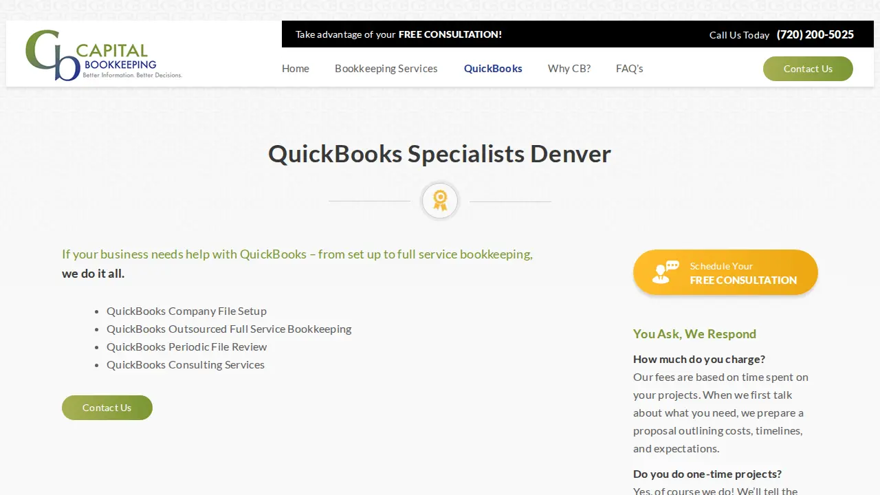 Capital Bookkeeping Inc page