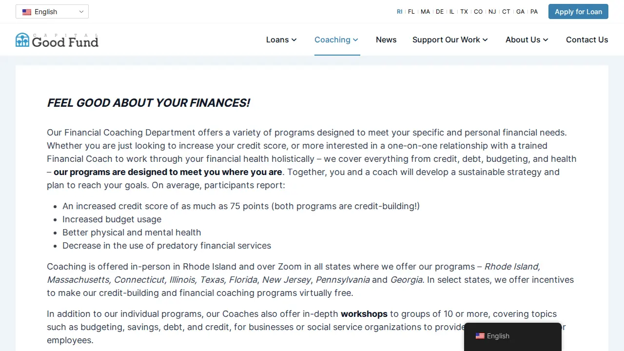 Capital Good Fund page