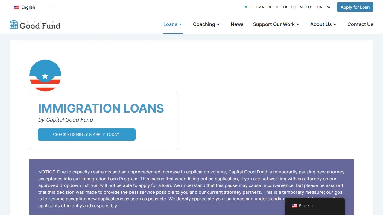 Capital Good Fund page