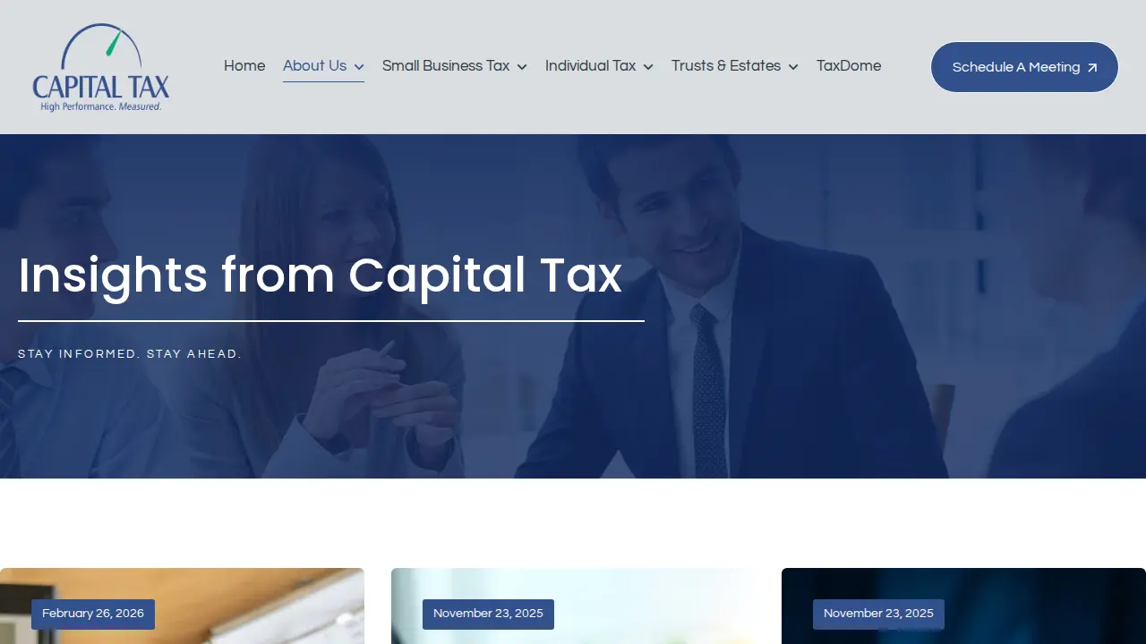Capital Tax page