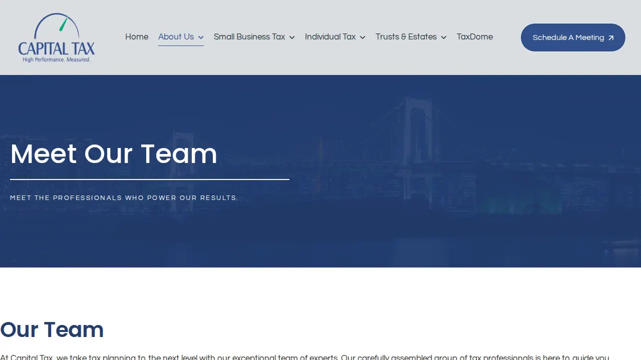 Capital Tax page