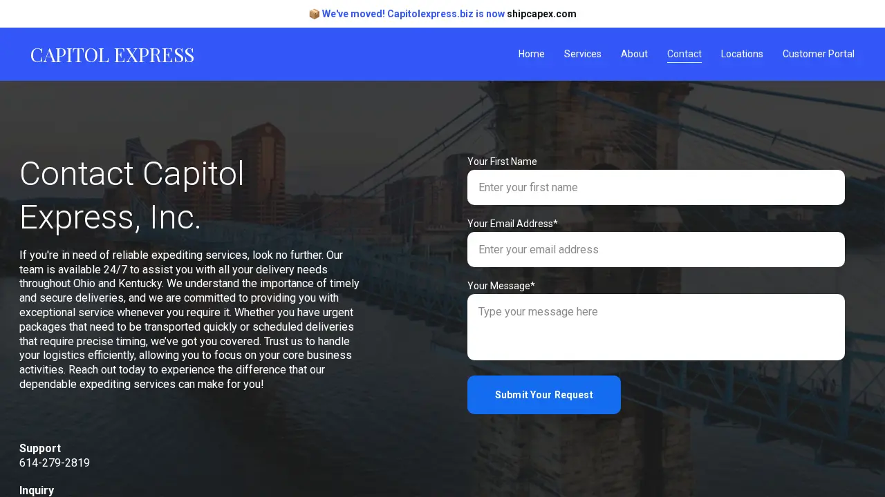 Capitol Express Freight Inc page