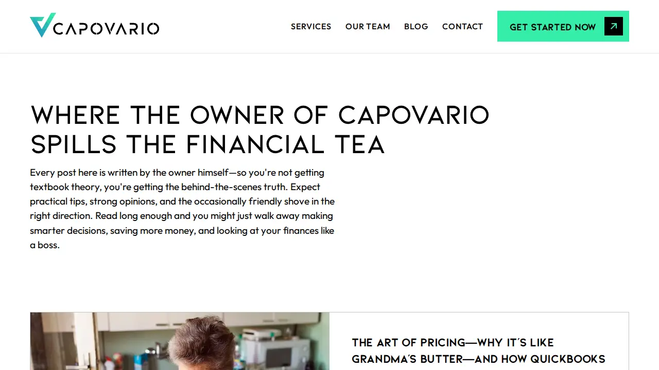 Capovario page