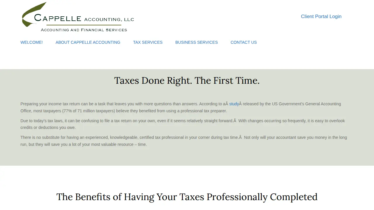 Cappelle Accounting, LLC page