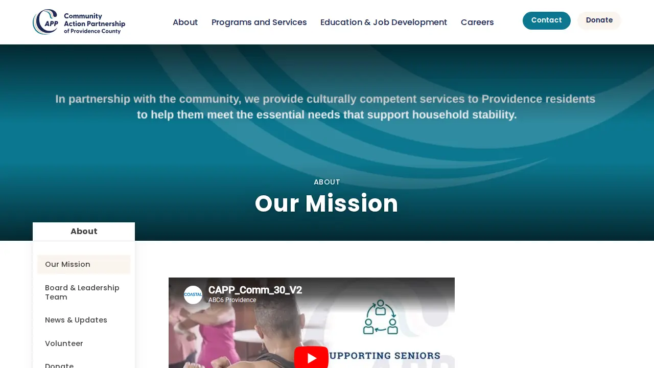Community Action Partnership of Providence page
