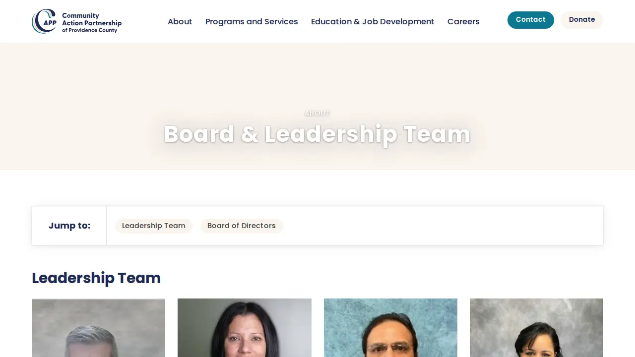 Community Action Partnership of Providence page