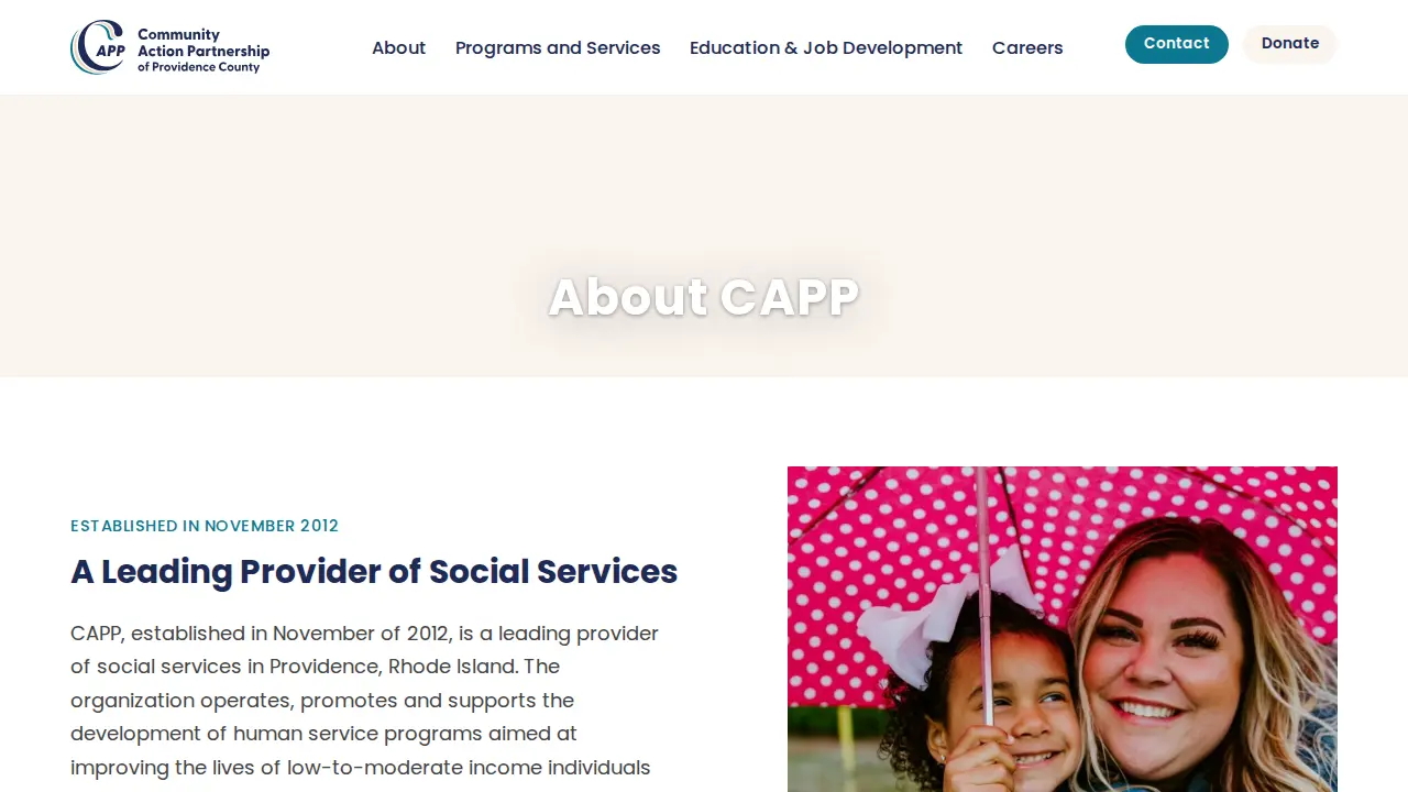 Community Action Partnership of Providence page