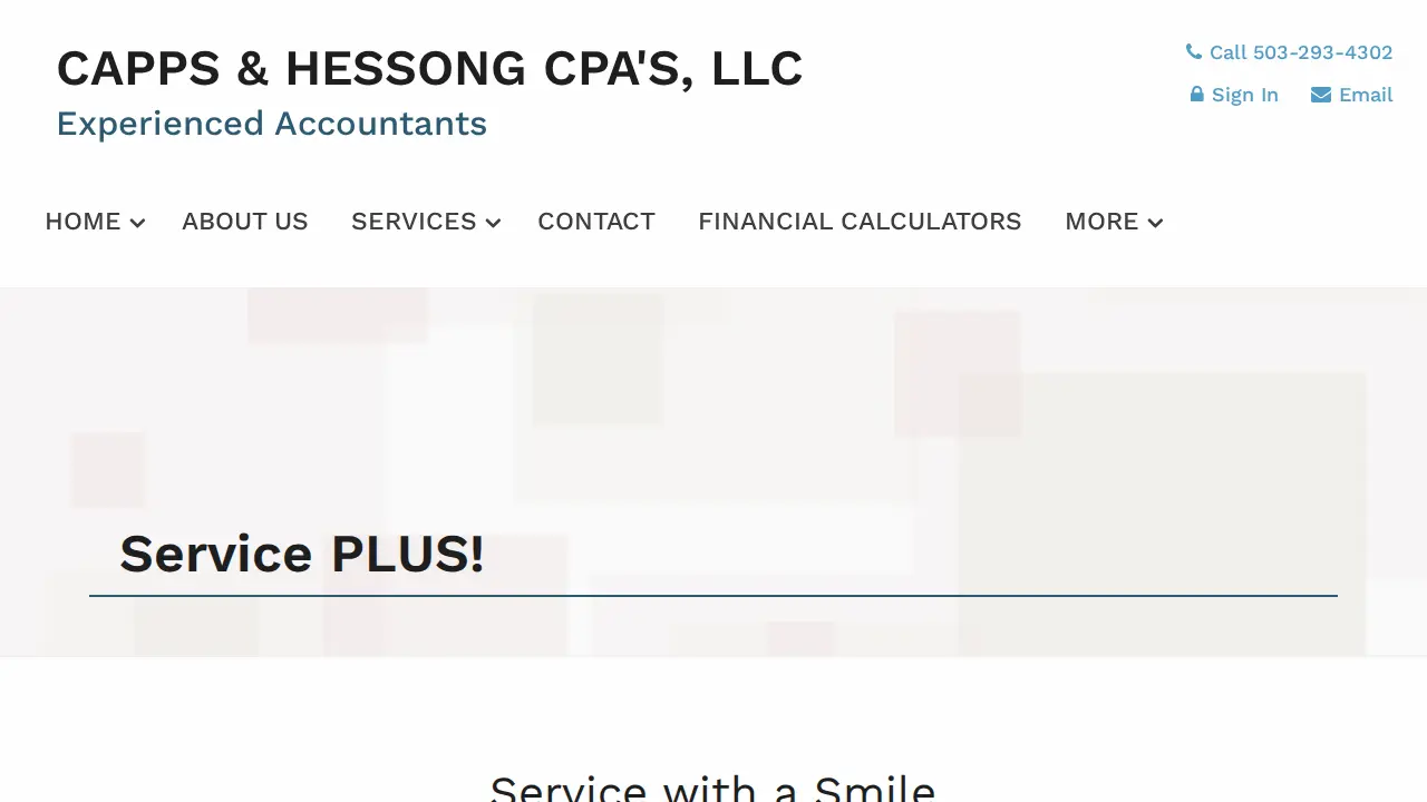 Capps & Hessong CPAs LLC page