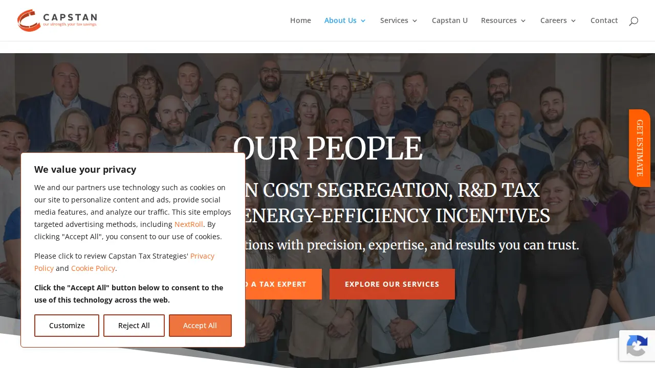 Capstan Tax Strategies page