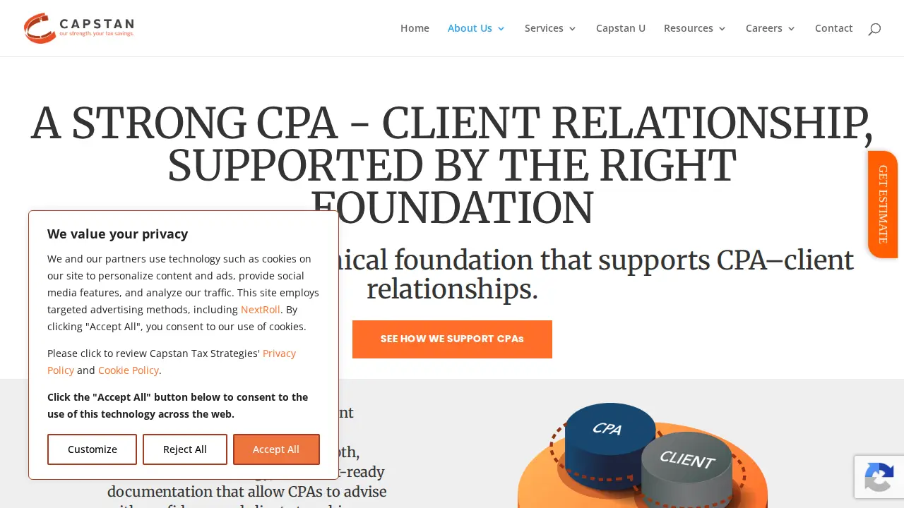 Capstan Tax Strategies page