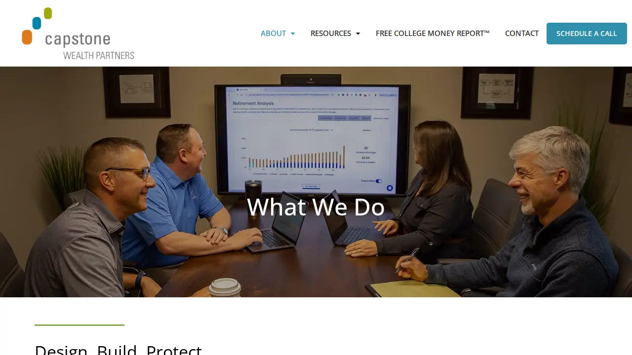 Capstone Wealth Partners page