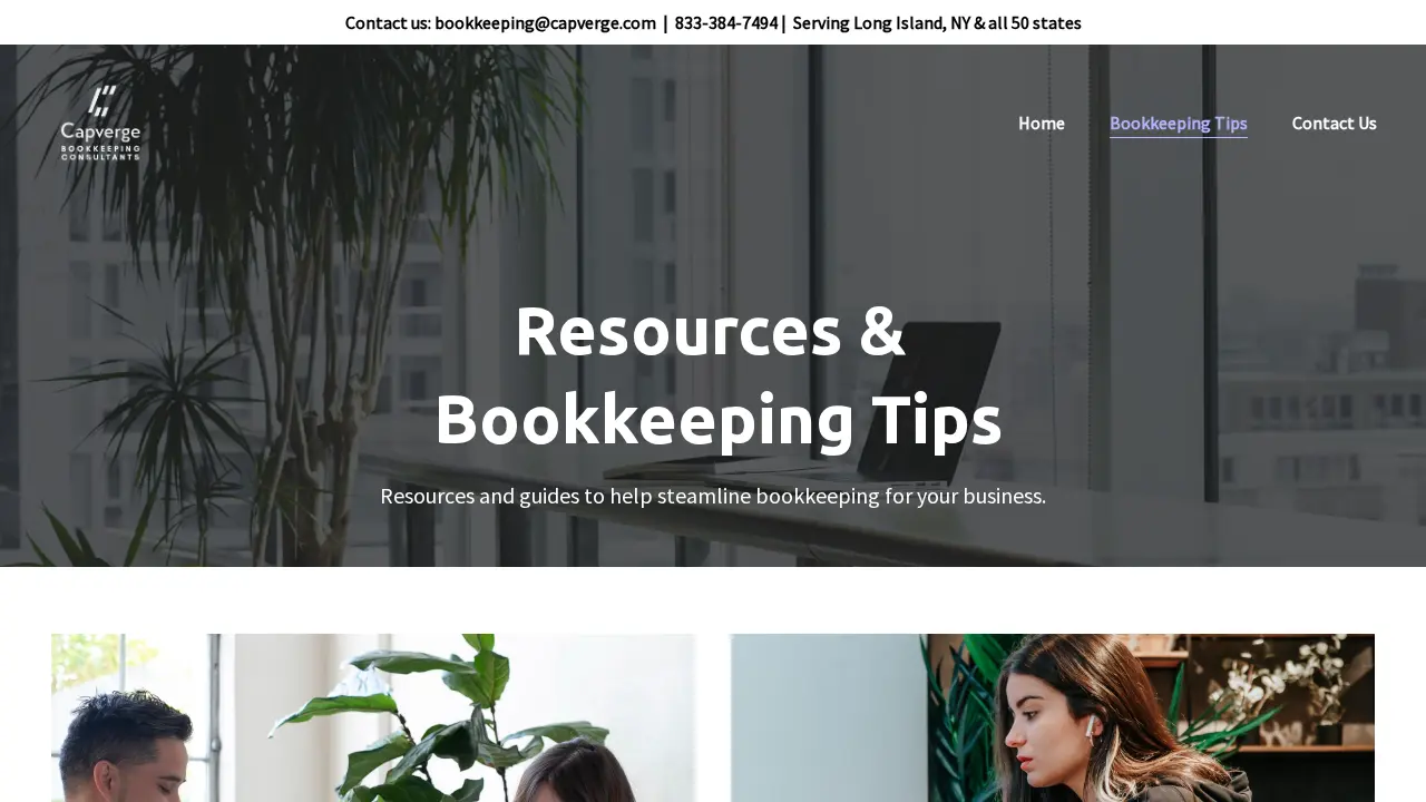 Capverge Bookkeeping Consultants page
