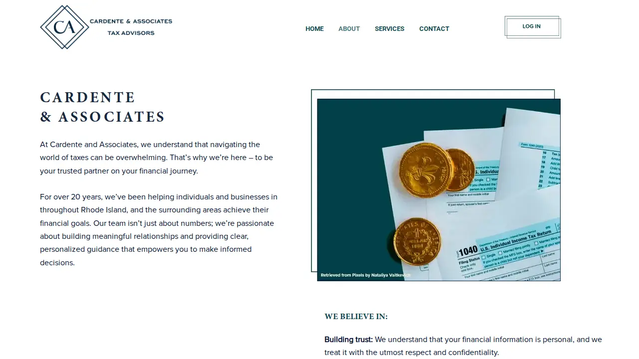 Cardente & Associates page