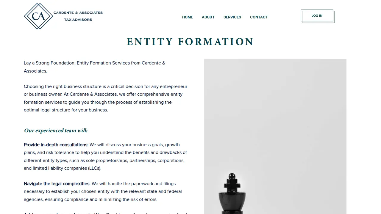 Cardente & Associates page