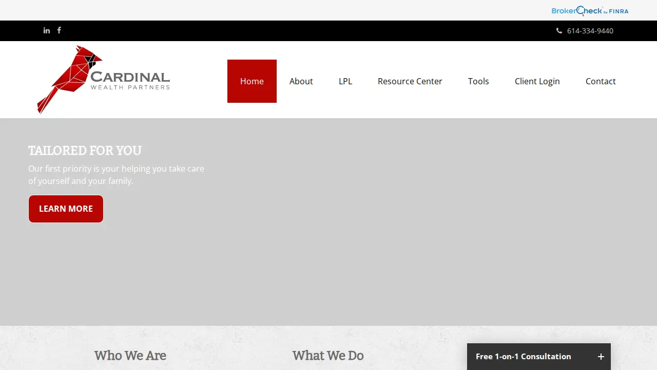 Cardinal Wealth Partners page