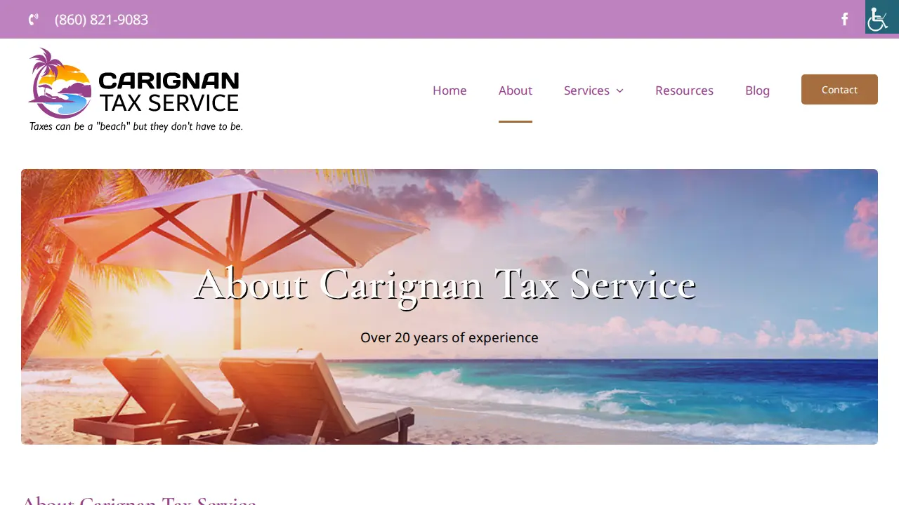 Carignan Tax Service page