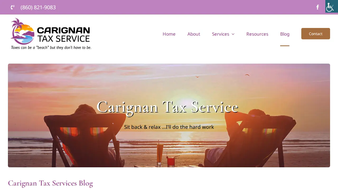 Carignan Tax Service page